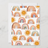 トーン自然水色虹2nd誕生日Inv 招待状 (裏面)