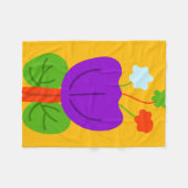 トーン鮮やか フリースブランケット (正面(横))