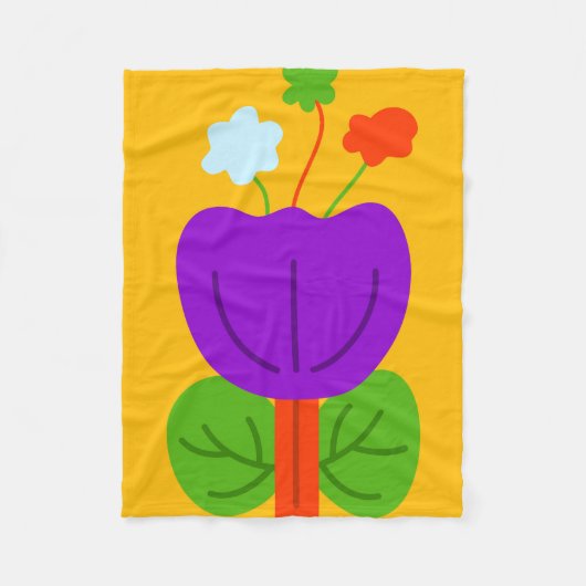 トーン鮮やか フリースブランケット (正面)