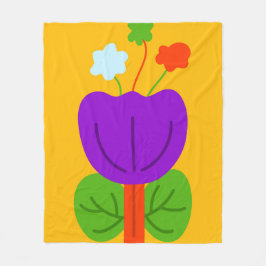 トーン鮮やか フリースブランケット