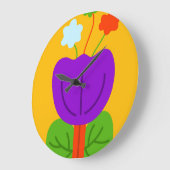 トーン鮮やか ラージ壁時計 (傾斜)