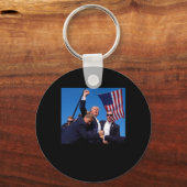 ト賛美ランプ大統領 キーホルダー (正面)