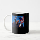 ト賛美ランプ大統領 コーヒーマグカップ (左)