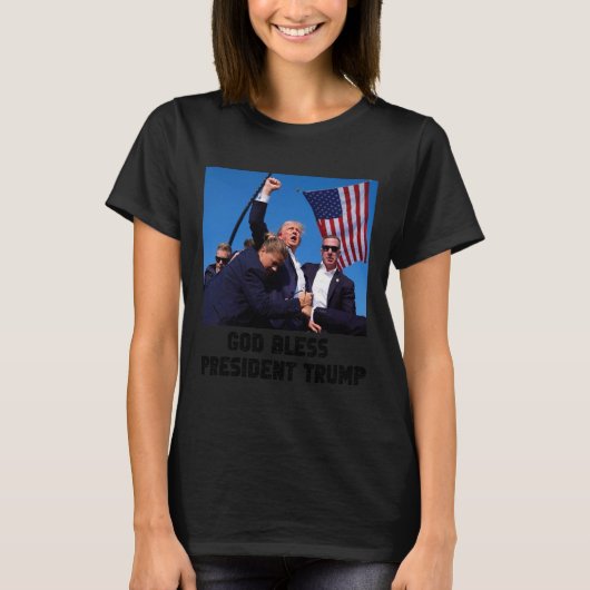 ト賛美ランプ大統領 Tシャツ (正面)