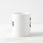 ト音記号とヘ音記号 ミュージシャン 音楽 ハート コーヒーマグカップ (中央)