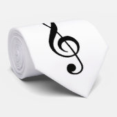 ト音記号のタイ ネクタイ (ロール)