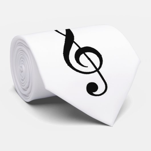 ト音記号のタイ ネクタイ (ロール)