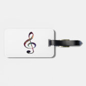 ト音記号の星雲1 ラゲッジタグ (裏面横)