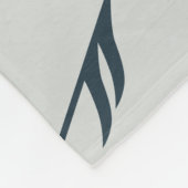 ト音記号の波の虹色 フリースブランケット (角)