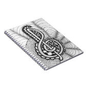 ト音記号音楽落書き ノートブック (右側)