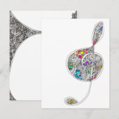 ト音記号 ポストカード (正面/裏面)