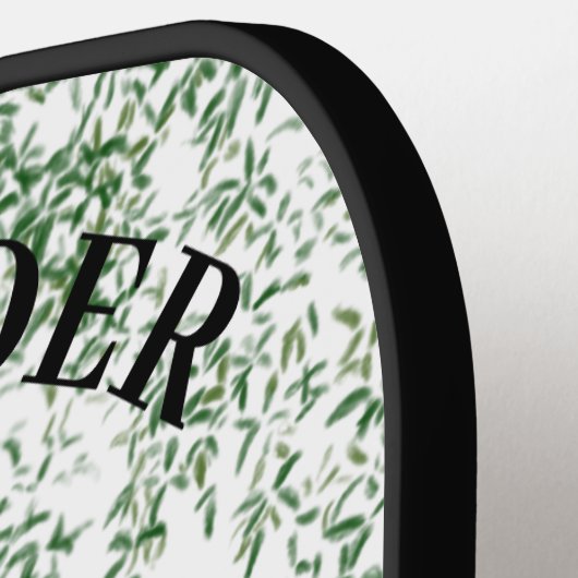 ト・レックスカラフル恐竜パーソナライズされた ピックルボールラケット (左詳細)