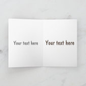 ドおもしろいド鳥漫画イラストレーション カード (内部)