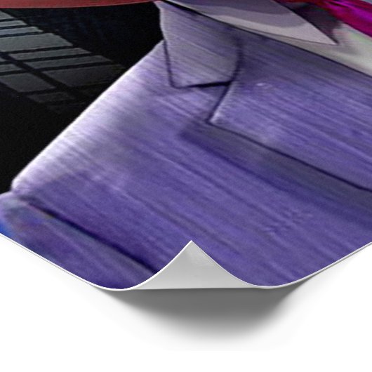 ドおもしろいナルドトランプの戯画を描いたポスター ポスター (角)