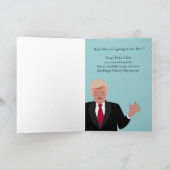 ドおもしろいナルドトランプの父の日カスタム カード (内部)