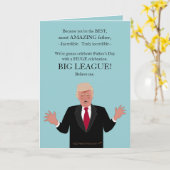 ドおもしろいナルドトランプの父の日カスタム カード (黄色い花)