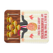 ドおもしろいナルドトランプハンバーダーズウォールバレンタインデー マグネット (横)