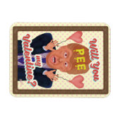 ドおもしろいナルドトランプバレンタインデーpeeテープジョーク マグネット (横)