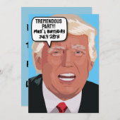 ドおもしろいナルドトランプバースデーパーティ招待状 招待状 (正面/裏面)