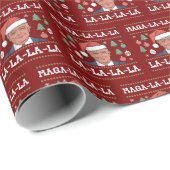 ドおもしろいナルドトランプマガララ醜いクリスマス ラッピングペーパー (ロールコーナー)