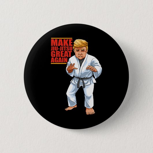 ドおもしろいナルドトランプ共和党 – 柔術とBjj 缶バッジ (正面)