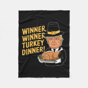 ドおもしろいナルドトランプ勝者トルコのディナータ フリースブランケット