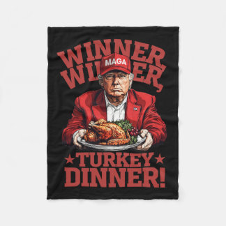 ドおもしろいナルドトランプ勝者トルコのディナータ フリースブランケット