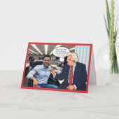 ドおもしろいナルドトランプ政治ユーモア誕生日写真 カード (正面)