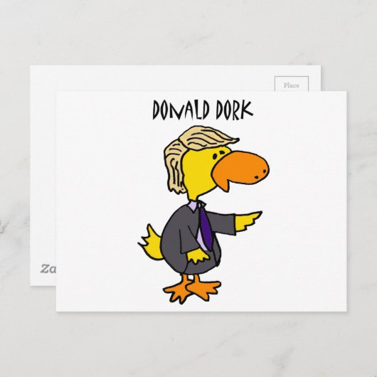 ドおもしろいナルドトランプ政治漫画 ポストカード (正面/裏面)