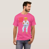 ドおもしろいナルドトランプ柔道 Tシャツ (正面フル)