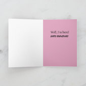 ドおもしろいナルドトランプ漫画のハッピーアニバーサリー妻 カード (内部)