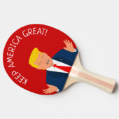 ドおもしろいナルドトランプ漫画カスタム卓球 卓球ラケット (横)
