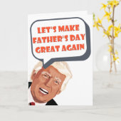 ドおもしろいナルドトランプ神父の日 カード (黄色い花)