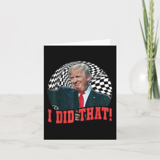 ドおもしろいナルドトランプ私がやった カード (正面)