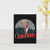 ドおもしろいナルドトランプ私がやった カード (黄色い花)