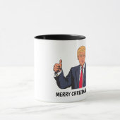 ドおもしろいナルドトランプ、メリークリスマス、ベビー! マグカップ (中央)