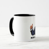 ドおもしろいナルドトランプ、メリークリスマス、ベビー! マグカップ (正面左)