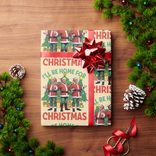 ドおもしろいナルドトランプ ラッピングペーパー (クリスマスギフト)