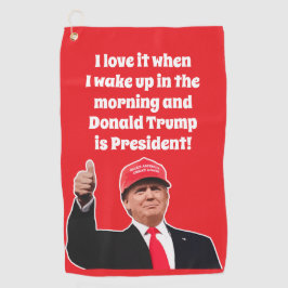 ドおもしろいナルドトランプIが第47代大統領を愛する ゴルフタオル