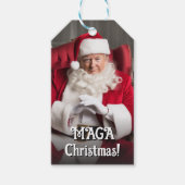 ドおもしろいナルドトランプMAGAクリスマスサンタクロース ギフトタグ (正面)
