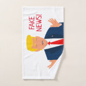 ドおもしろいナルドJトランプ漫画スケッチハンドタオル ハンドタオル (ハンドタオル)