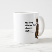 ドおもしろいベルマンv妻ジャンボマグ ジャンボコーヒーマグカップ (正面右)