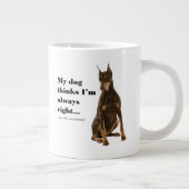 ドおもしろいベルマンv妻ジャンボマグ ジャンボコーヒーマグカップ (右)