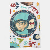 ドおもしろいルドン キッチンタオル (縦)