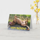 ドおもしろいーグ・デ・ボルドー誕生日カード カード (黄色い花)