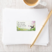 ドかわいらしーとバタフライディアー住所 シール (インサイチュ)