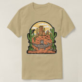 ドのハンモックの死の骸骨まで関連 Tシャツ (デザイン正面)