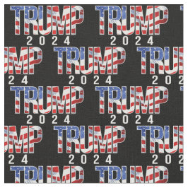 ドはっきりしたナルドトランプ2024愛国的パターン ファブリック