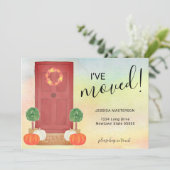 ドアかぼちゃを移動した秋の移動告知 案内状 (スタンド正面)