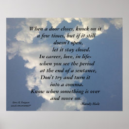 ドアがマンディホールを閉めると ポスター